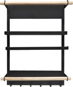 QUVIO Keukenrekje Van Metaal Magnetisch - Kruidenrek - Keuken Opbergrek Voor Kruiden, Handdoeken En Opscheplepels - Zwart 15 QUVIO Keukenrekje Van Metaal Magnetisch - Kruidenrek - Keuken Opbergrek Voor Kruiden, Handdoeken En Opscheplepels - Zwart -Schoonmaakmiddelen 1011x1200 2