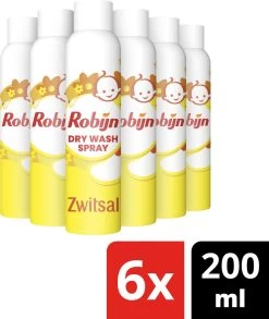Robijn Zwitsal Dry Wash Spray - 6 X 200 Ml - Voordeelverpakking 11 Robijn Zwitsal Dry Wash Spray - 6 X 200 Ml - Voordeelverpakking -Schoonmaakmiddelen 1013x1200