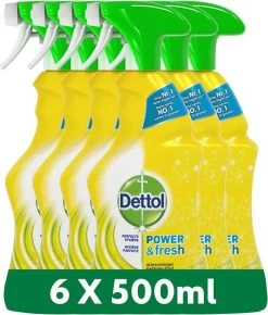 Dettol - Power & Fresh - Allesreinger Spray - Citrus - 6 X 500 Ml 15 Dettol - Power & Fresh - Allesreinger Spray - Citrus - 6 X 500 Ml -Schoonmaakmiddelen 1021x1200 3
