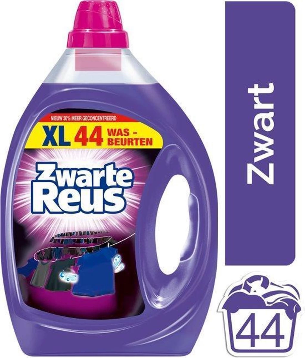 Zwarte Reus Gel - 44 Wasbeurten - Vloeibaar - Wasmiddel 16 Zwarte Reus Gel - 44 Wasbeurten - Vloeibaar - Wasmiddel - Afbeelding 14