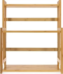Navaris Keukenrek Met 3 Planken - Verstelbaar Kruidenrek Van Bamboe - Staand - Stevige Constructie - Natuurlijk Bamboehout - Waterafstotend 21 Navaris Keukenrek Met 3 Planken - Verstelbaar Kruidenrek Van Bamboe - Staand - Stevige Constructie - Natuurlijk Bamboehout - Waterafstotend -Schoonmaakmiddelen 1026x1200 2