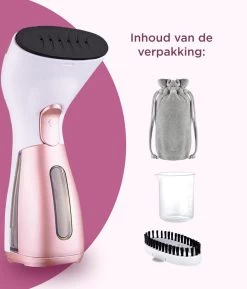 Luxe Kledingstomer - Handstomer - Handstoomreiniger - Stoomstrijkijzer - Stomer Kleding - Voor Op Reis - Roze -Schoonmaakmiddelen 1026x1200 4