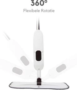 W&Z® Spray Mop - Schoonmaak Dweilsysteem - Vloerwisser Met Spray Functie - Vloertrekker Met Steel - Vloerreiniger - Wit -Schoonmaakmiddelen 1034x1200