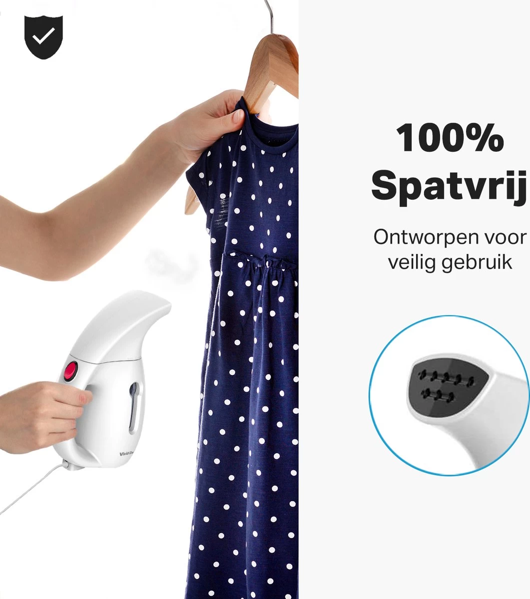 Vivid Green Kledingstomer - Handstomer - Geschikt Voor Alle Stoffen - Wit 5 Vivid Green Kledingstomer - Handstomer - Geschikt Voor Alle Stoffen - Wit - Afbeelding 3