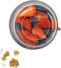 Lock&Lock Yoghurtbeker - Yoghurt Beker To Go - Muesli Beker To Go - Lunchpot - Lunchbeker - Medium - 560 Ml + 310 Ml - Wit -Schoonmaakmiddelen 1082x1200 5