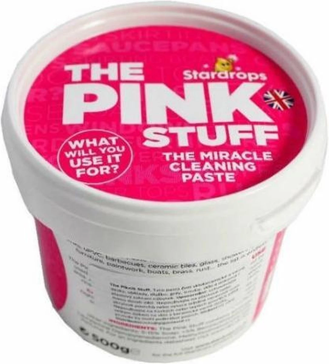 Stardrops The Pink Stuff Het Wonder Schoonmaakmiddel - 500g 4 Stardrops The Pink Stuff Het Wonder Schoonmaakmiddel - 500g - Afbeelding 2
