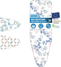 Laundryspecialist 5 Laagse ACTIVE Strijkplankhoes - 50% Sneller Strijken - Geen Water Meer Onder Je Strijkplank - Maat S/M Voor Een Breedte Van 30 Tot 43 Cm En Een Lengte Van 100 Tot 126 Cm