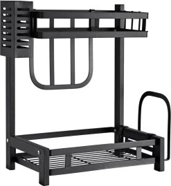 Pazzo Goods - Keuken Organizer - Keukenrek - Zwart - Metaal - 2 Laags - Multifunctioneel - Zwart - 18 Pazzo Goods - Keuken Organizer - Keukenrek - Zwart - Metaal - 2 Laags - Multifunctioneel - Zwart - -Schoonmaakmiddelen 1097x1200