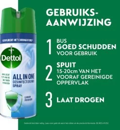 Dettol All In One Disinfectant Spray Linen - 400ml -Schoonmaakmiddelen 1108x1200 6