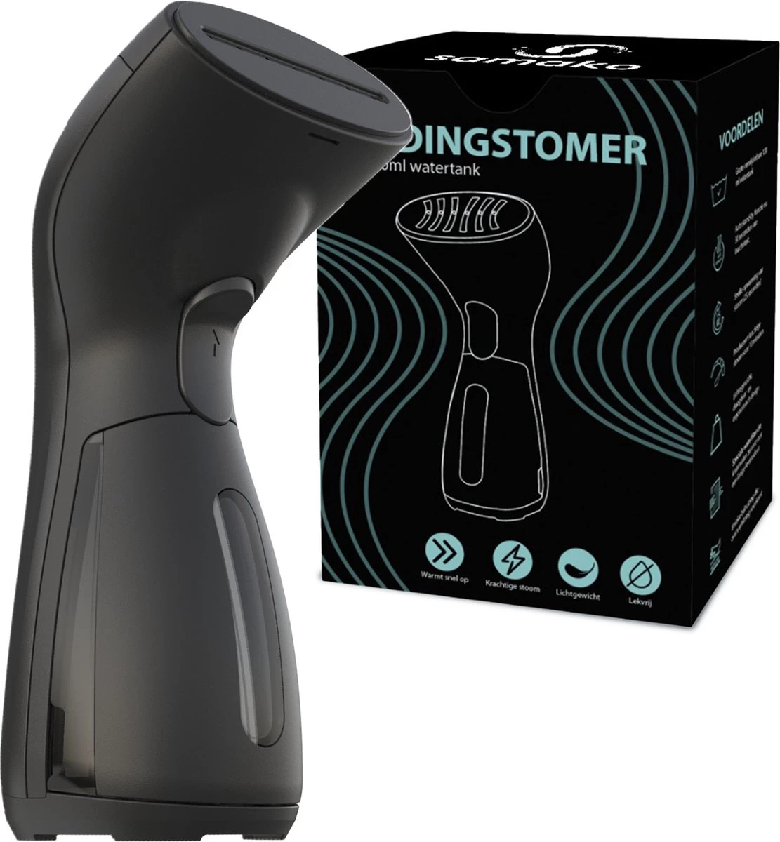 Luxe Kledingstomer - Handstomer - Handstoomreiniger - Stoomstrijkijzer - Stomer Kleding - Voor Op Reis - Zwart 3 Luxe Kledingstomer - Handstomer - Handstoomreiniger - Stoomstrijkijzer - Stomer Kleding - Voor Op Reis - Zwart