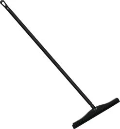 Vikan Vloertrekker Met Steel Zwart - 40 Cm Vloerwisser - Kunststof Steel - Ophanghaak - Watertrekker In Badkamer