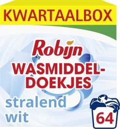 Robijn Classics Stralend Wit Wasmiddeldoekjes - 4 X 16 Wasstrips - Voordeelverpakking -Schoonmaakmiddelen 1117x1200 3