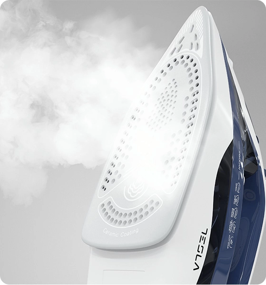 Tesla IR301BL - Stoomstrijkijzer - 2600Watt - 400ML Watercapaciteit - Blauw / Wit 11 Tesla IR301BL - Stoomstrijkijzer - 2600Watt - 400ML Watercapaciteit - Blauw / Wit - Afbeelding 9