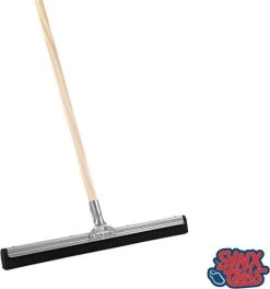 Synx Tools Vloertrekker Met Steel 75cm - Vloerwisser - Trekkers/moppen - Dweilen - Schoonmaakartikelen - Vloermop/Vloerreiniger - Watertrekker Met Steel 150cm