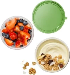 Lock&Lock Lunchset - Yoghurtbeker En Lunchboxen - Bento Box - Muesli Beker - Snackdoosjes - Lunchpot - Met Compartimenten - Volwassenen En Kinderen - To Go - Lekvrij - BPA Vrij - Groen -Schoonmaakmiddelen 1123x1200 5