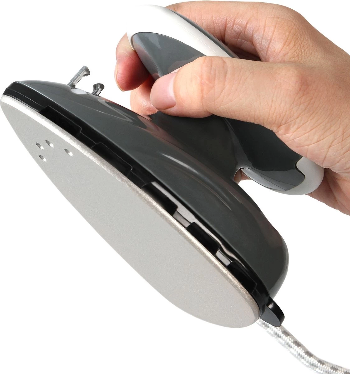 Jago - Mini Strijkijzer - Reisstrijkijzer - Stoomstrijkijzer - Droog En Stoom Strijken - Strijkijzer Met Stoomgenerator - Grijs 11 Jago - Mini Strijkijzer - Reisstrijkijzer - Stoomstrijkijzer - Droog En Stoom Strijken - Strijkijzer Met Stoomgenerator - Grijs - Afbeelding 9