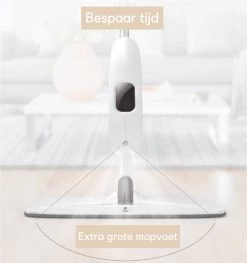 W&Z® Spray Mop - Schoonmaak Dweilsysteem - Vloerwisser Met Spray Functie - Vloertrekker Met Steel - Vloerreiniger - Wit -Schoonmaakmiddelen 1128x1200