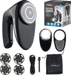 Beepro® Elektrische Pluizenverwijderaar - Ontpluizer - Draadloos En Oplaadbaar - Zwart -Schoonmaakmiddelen 1128x1200 3