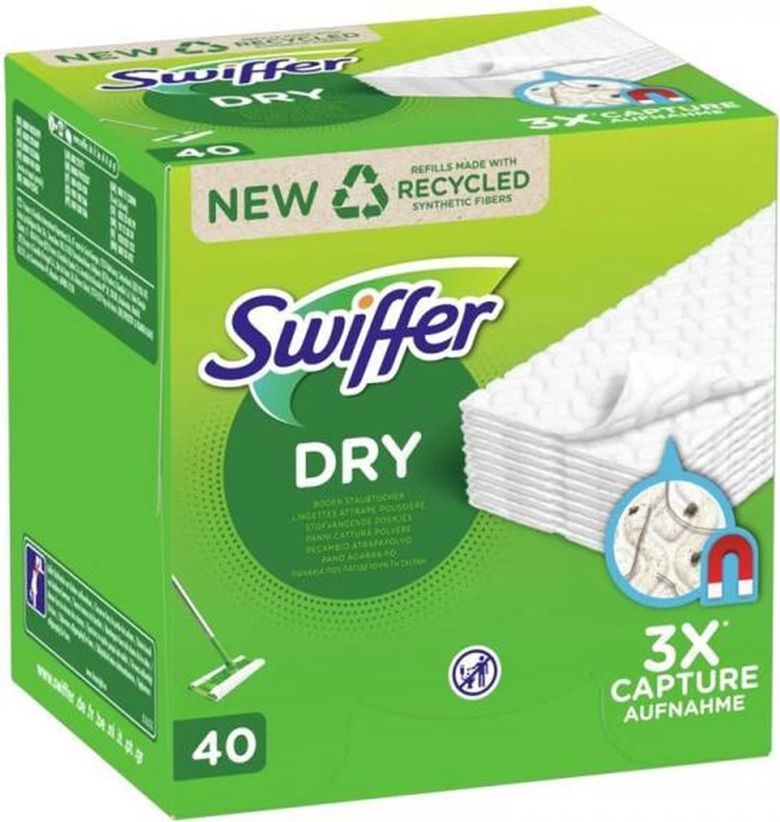 Swiffer Vloerreiniger Stofdoekjes (navullingen 40x) 4 Swiffer Vloerreiniger Stofdoekjes (navullingen 40x) - Afbeelding 2
