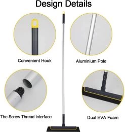 Merkloos Vloertrekker Met Steel - Perfect. Voor Vloer & Raam - Verstelbare Lengte - 180 Graden Draaibaar - Douchewisser - Vloerwisser - Verwijderbare Handgreep-130 Cm 13 Merkloos Vloertrekker Met Steel - Perfect. Voor Vloer & Raam - Verstelbare Lengte - 180 Graden Draaibaar - Douchewisser - Vloerwisser - Verwijderbare Handgreep-130 Cm -Schoonmaakmiddelen 1141x1200