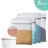 ForDig Wasnet Waszakjes (5 Stuks) Voor Lingerie En Fijne Was - Geschikt Voor Wasmachine - Met Rits - Wit -Schoonmaakmiddelen 1147x1200 1