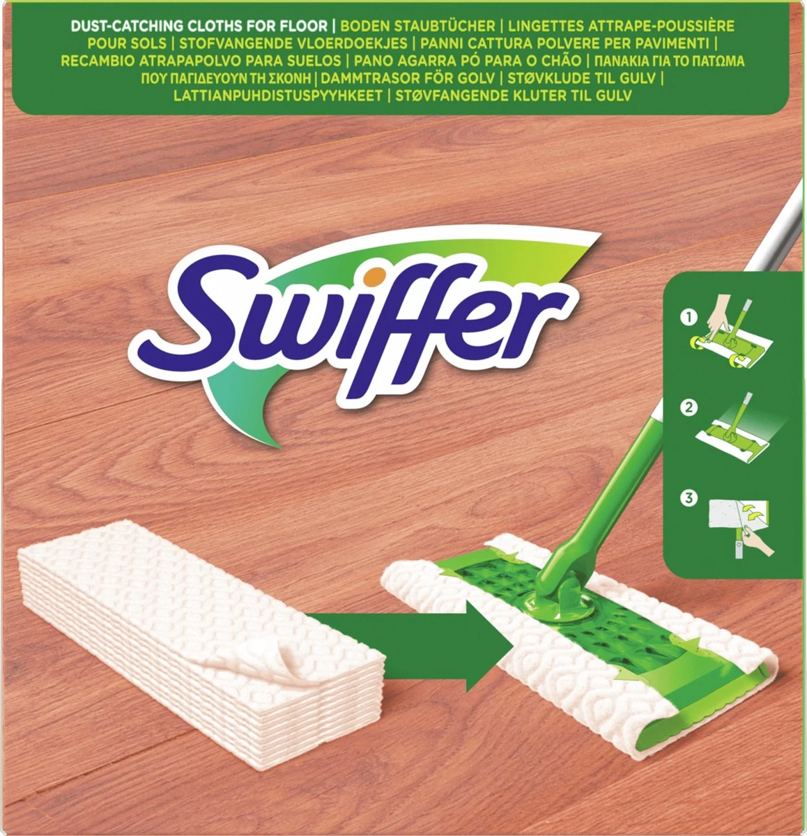 Swiffer Vloerdoekjes Houten Vloeren - Parket - Laminaat - 34 Stuks 10 Swiffer Vloerdoekjes Houten Vloeren - Parket - Laminaat - 34 Stuks - Afbeelding 8