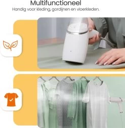 Goliving Kledingstomer - Handstomer Voor Kleding/textiel/stof - Stoomstrijkijzer - Handstoomreiniger - Handstomer - Opvouwbaar - Incl. Reis-etui - Groen -Schoonmaakmiddelen 1170x1200 7