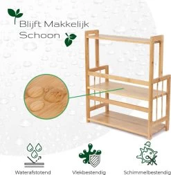 Cellavi Duurzaam Kruidenrek Staand Van Bamboe - Keukenrek Verstelbaar - Keuken Accessoires - Stevige Constructie - Multifunctioneel En Waterafstotend -Schoonmaakmiddelen 1173x1200 4