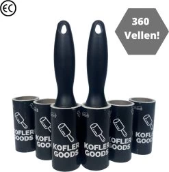 Koflergoods - Kledingroller - Kleefroller - Set Van 6 Stuks - Plakroller - Stofroller - Pluisroller - Haren Opruimen - Stof Verwijderen