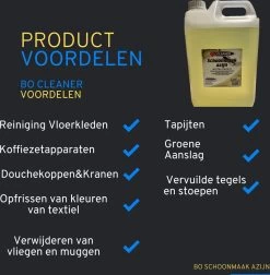 BO Cleaner - Schoonmaak Azijn - 3x 5 Liter - VOORDEEL VERPAKKING - Reiniger - Professioneel - BEST SELLER - Azijn - Tegels- Groene Aanslag - Schoonmaak - 15L -Schoonmaakmiddelen 1178x1200 9