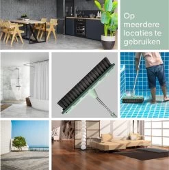 Powarkleen - Vloertrekker Met Steel & Bezem 2 In 1 - Vloerwisser Voor Badkamer Vloer - Groen -Schoonmaakmiddelen 1192x1200 1