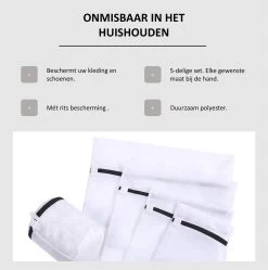 Merkloos Waszakken | Set Van 5 Waszakjes Met Rits - Waszak - Wasnet - Kledingzakjes - BH Was Zakjes - Laundry Bag Set Voor Ondergoed - Kleding - Delicaat Wasgoed - Wasmachine Zakjes - Wasgoed -Schoonmaakmiddelen 1192x1200 2