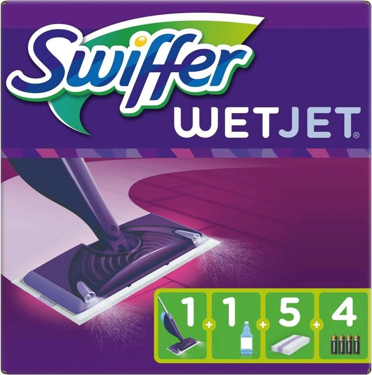 Swiffer WetJet Startset - Alles In één Dweilsysteem 11 Swiffer WetJet Startset - Alles In één Dweilsysteem - Afbeelding 9