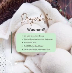 Geniet Van Gemak® | Herbruikbare Wollen Drogerballen | Wasbollen | Schaapswol | Duurzame En Energiebesparende Wasballen | 6 XL Drogerballen 14 Geniet Van Gemak® | Herbruikbare Wollen Drogerballen | Wasbollen | Schaapswol | Duurzame En Energiebesparende Wasballen | 6 XL Drogerballen -Schoonmaakmiddelen 1195x1200 4