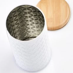 2x Bewaar/voorraad Blikken Koffiepads Wit 18 X 7,5 Cm 1 Liter -Schoonmaakmiddelen 1195x1200 6