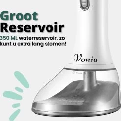 Vonia Kledingstomer - Handstomer - Stoomreiniger Kleding - Stoomapparaat Kleding – 350ML - Wit -Schoonmaakmiddelen 1196x1200 11