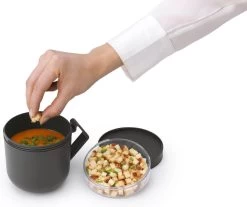 Brabantia Make & Take Soepbeker - 0,6 L - Kunststof - Dark Grey 26 Brabantia Make & Take Soepbeker - 0,6 L - Kunststof - Dark Grey -Schoonmaakmiddelen 1200x1004 1