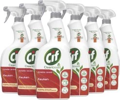 Cif CleanBoost Power & Shine Keuken Spray - 6 X 750 Ml - Voordeelverpakking -Schoonmaakmiddelen 1200x1008 6