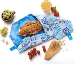 Boc'n'Roll Foodwrap - Patchwork Blauw -Schoonmaakmiddelen 1200x1014 14