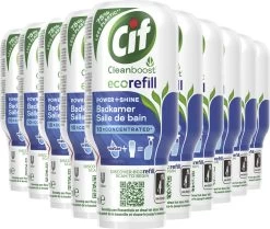 Cif Power & Shine Badkamer Ecorefill Capsule - 10 X 70 Ml - Voordeelverpakking -Schoonmaakmiddelen 1200x1016 3