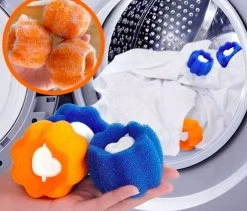 Merkloos Wasbol - Kat - Haarverwijderaar Voor Huisdieren - Haarverwijderaar - Wasbollen Voor Wasmachine - Wasbollen - 6 Stuks - Drogerballen. -Schoonmaakmiddelen 1200x1027 1