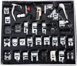 Merkloos Naaivoetjes Set - Naaimachine Voetjes - Naaivoetjes Singer - Naaivoetjes Brother - Naaivoet - Universeel - 32 Delig