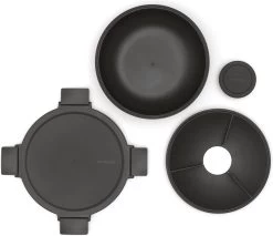 Brabantia Make & Take Salade Lunchbox - 1,3 L - Kunststof - Dark Grey 21 Brabantia Make & Take Salade Lunchbox - 1,3 L - Kunststof - Dark Grey -Schoonmaakmiddelen 1200x1035