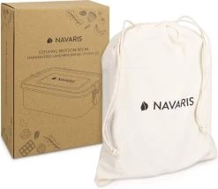 Navaris RVS Broodtrommel Met Verdeler - Meal Prep Bakje - Vershouddoos - Lunchbox - 17 X 13 X 6 Cm - Inhoud 0,8 Liter - Vaatwasbestendig 17 Navaris RVS Broodtrommel Met Verdeler - Meal Prep Bakje - Vershouddoos - Lunchbox - 17 X 13 X 6 Cm - Inhoud 0,8 Liter - Vaatwasbestendig -Schoonmaakmiddelen 1200x1041 4