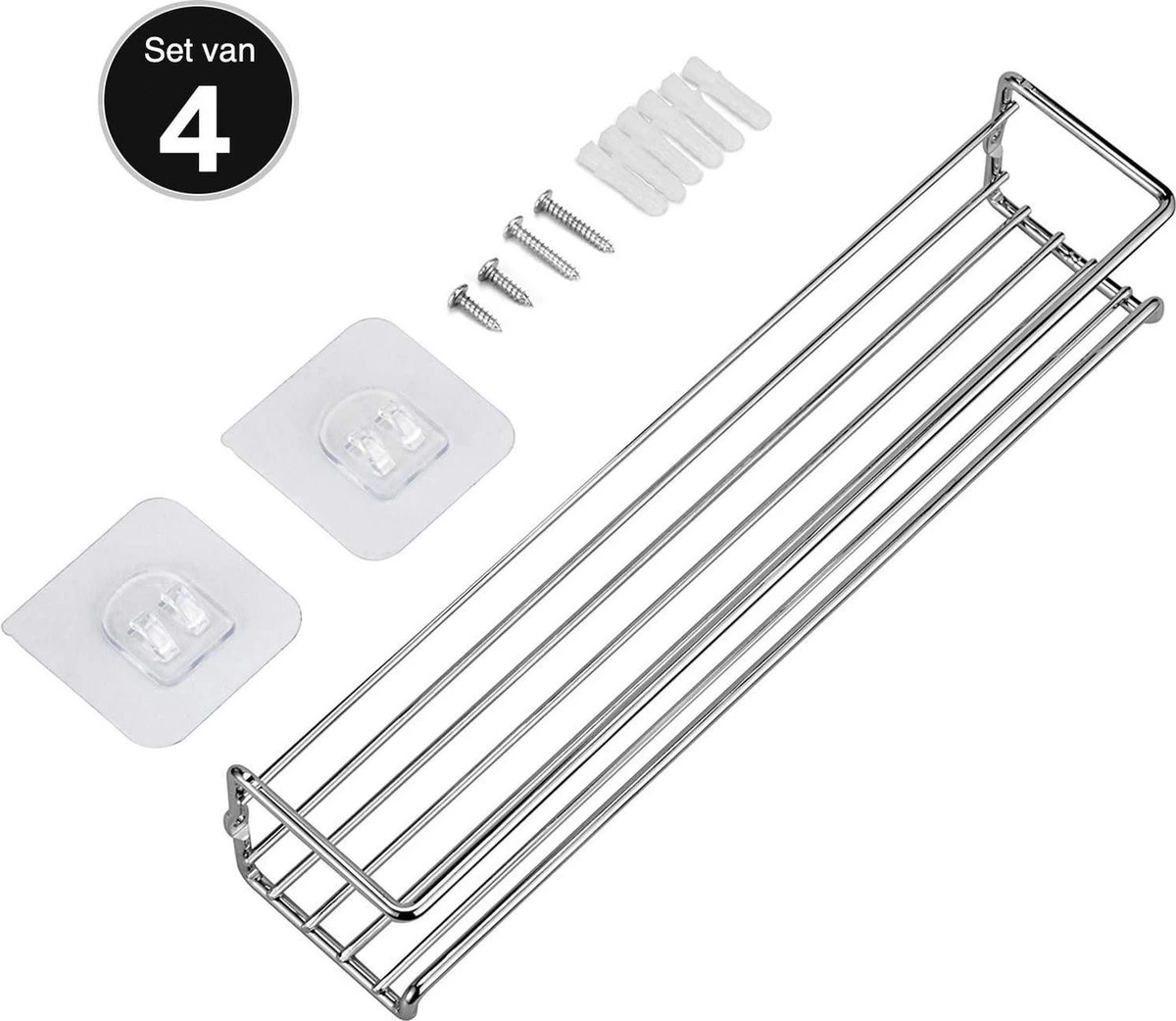 Kruidenrek Ophangbaar Kruidenpotjes Wandrek Organizer Keuken Accessoires - Geschikt Voor Bijna Alle Kruidenpotjes 8 Kruidenrek Ophangbaar Kruidenpotjes Wandrek Organizer Keuken Accessoires - Geschikt Voor Bijna Alle Kruidenpotjes - Afbeelding 6