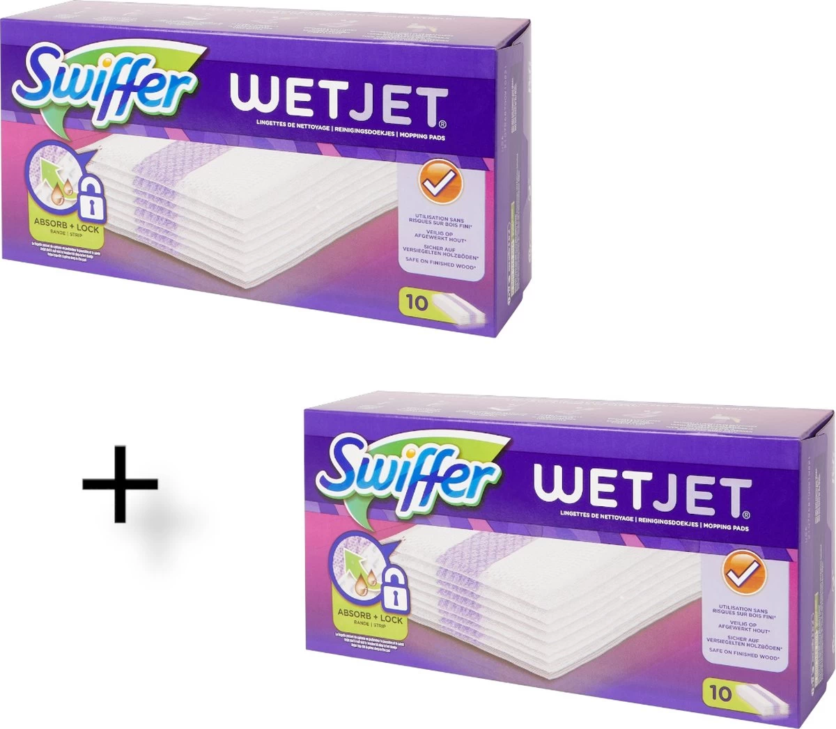 Swiffer WetJet Dweilsysteem - 2 X 10 Stuks - Navul Reinigingsdoekjes 4 Swiffer WetJet Dweilsysteem - 2 X 10 Stuks - Navul Reinigingsdoekjes - Afbeelding 2