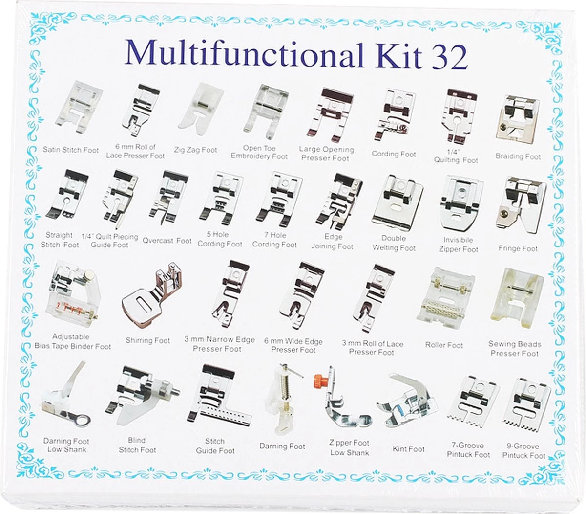 Merkloos Naaivoetjes Set - Naaimachine Voetjes - Naaivoetjes Singer - Naaivoetjes Brother - Naaivoet - Universeel - 32 Delig 4 Merkloos Naaivoetjes Set - Naaimachine Voetjes - Naaivoetjes Singer - Naaivoetjes Brother - Naaivoet - Universeel - 32 Delig - Afbeelding 2