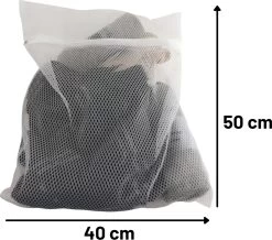 Orange85 Waszakken - 2 Stuks - Ritssluiting - Wit - 50x40 Cm - Polyester -Schoonmaakmiddelen 1200x1060 3