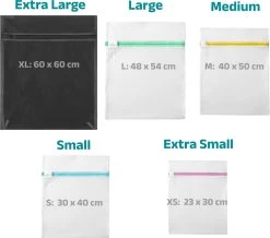 BOTC Waszakken - Wasnetten - Set Van 5 - Bescherm Je Wasgoed En Wasmachine - Transparant 17 BOTC Waszakken - Wasnetten - Set Van 5 - Bescherm Je Wasgoed En Wasmachine - Transparant -Schoonmaakmiddelen 1200x1060 5