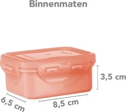 Lock&Lock (mini) Vershoudbakjes Set Met Deksel - Snackdoosjes - Snackbox - Set Van 4 Stuks - Kinderen - Lekvrij - BPA Vrij - Klein - 180 Ml - Multicolor -Schoonmaakmiddelen 1200x1064